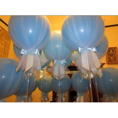 Шар 60см на стойке с фатином
