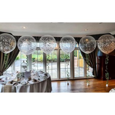 Шар-баблс «Кристалл» 60см с конфетти